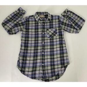 Current / Elliot Flannel Shirt Wear for Love / Love for Wear Green Blue - Size 1